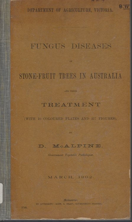 Fungus Diseases of Stone-Fruit Trees in Australia and their treatment