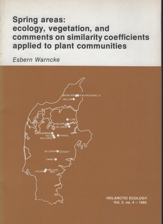 Spring areas: ecology, Vegetation, and comments on similarity coefficients applied to plant communities [Ghillean Prance's copy]