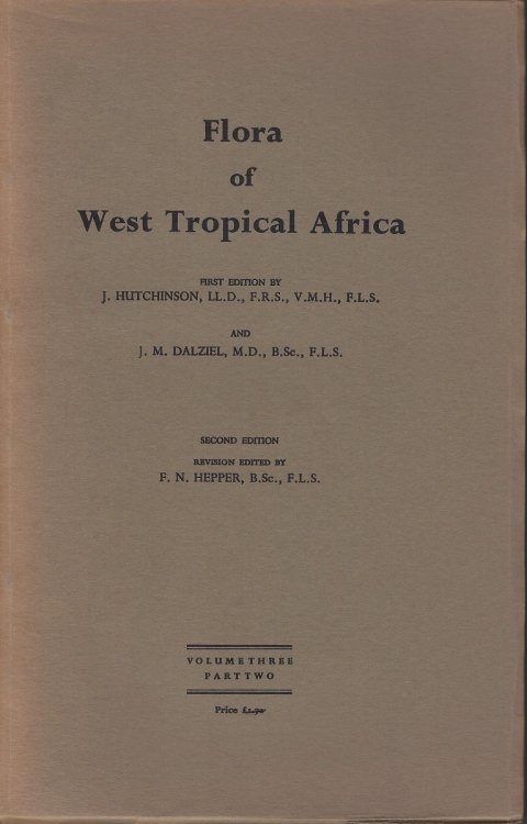 Flora of West Tropical Africa, Volume Three Part Two [Juncaceae, Cyperaceae and Gramineae ]