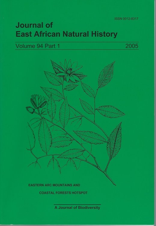 Annotated Checklist of the Plants of the Shimba Hills, Kwale District, Kenya [Journal of East African Natural History]