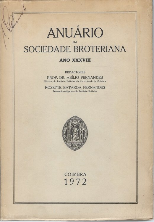 Anuario Sociedade Broteriana ano XXXVIII