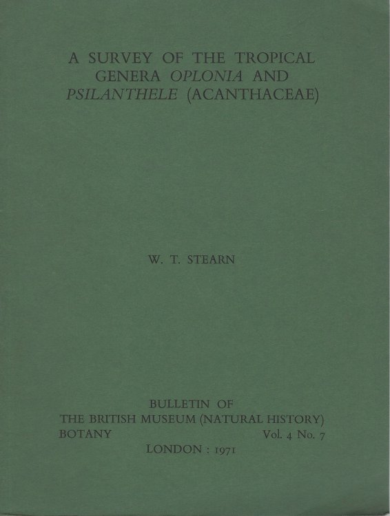 Image for A Survey of the Tropical Genera Oplonia and Psilanthele (Acanthaceae) A Survey of the Tropical Genera Oplonia and Psilanthele (Acanthaceae)