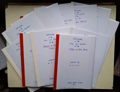 Bibliographies of the Flora and Vegetation of many Islands (see description for a full list)