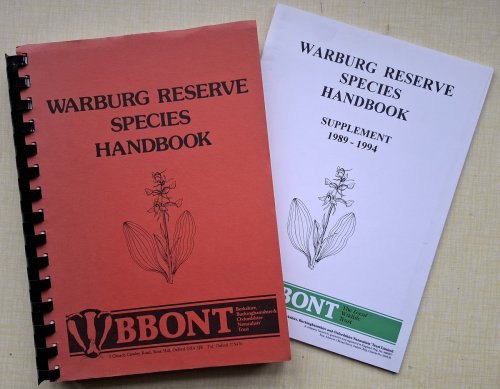 Warburg Reserve Species Handbook. With Supplement 1989 - 1994