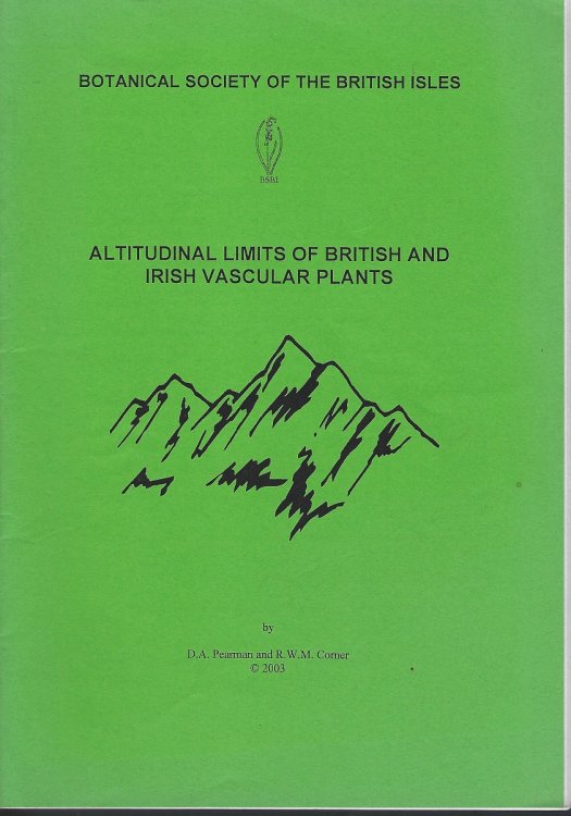 Altitudinal Limits of British and Irish Vascular Plants