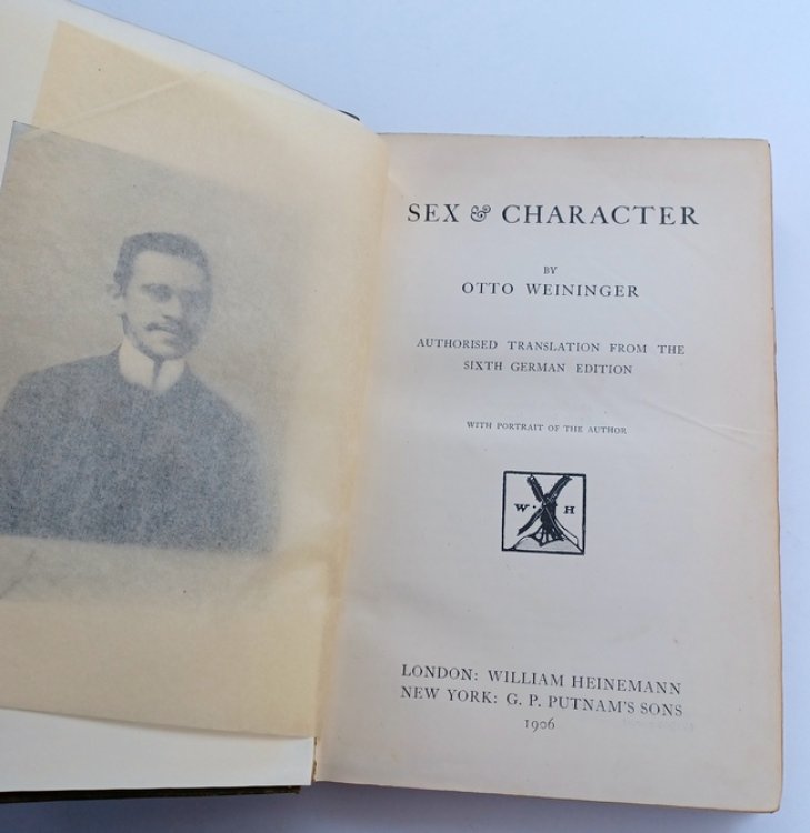 SEX & CHARACTER Authorized Translation from the Sixth German Edition