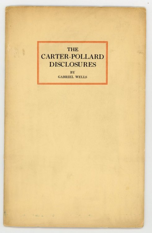 THE CARTER-POLLARD DISCLOSURES