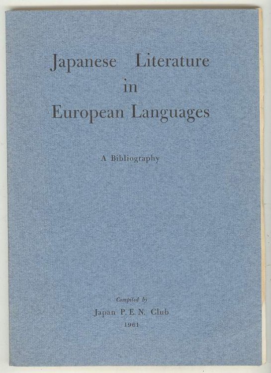 Japanese Literature in European Languages: A Bibliography