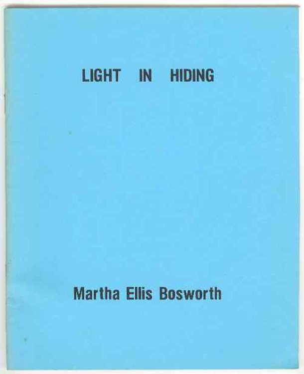LIGHT IN HIDING and other poems