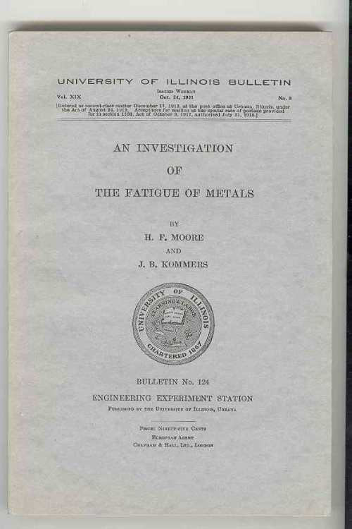 An Investigation of the Fatigue of Metals