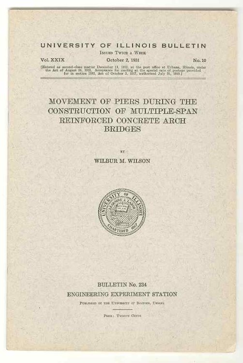 Movement of Piers During the Construction of Multiple-Span Reinforced Concrete Arch Bridges