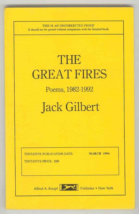 THE GREAT FIRES: Poems, 1982 - 1992
