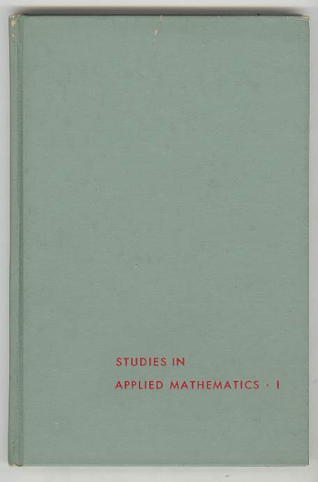 STUDIES IN APPLIED MATHEMATICS. I