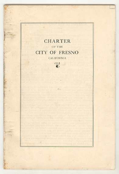 CHARTER of the CITY OF FRESNO California