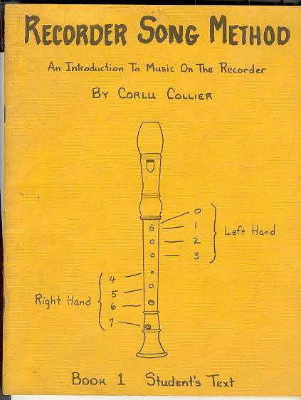 Recorder Song Method: An Introduction To Music On The Recorder - Book 1 - Stiudent's Text (Edition for Soprano/Tenor)