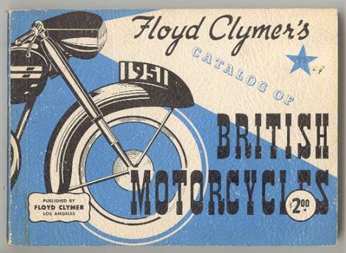 Floyd Clymers catalog of BRITISH MOTORCYCLES
