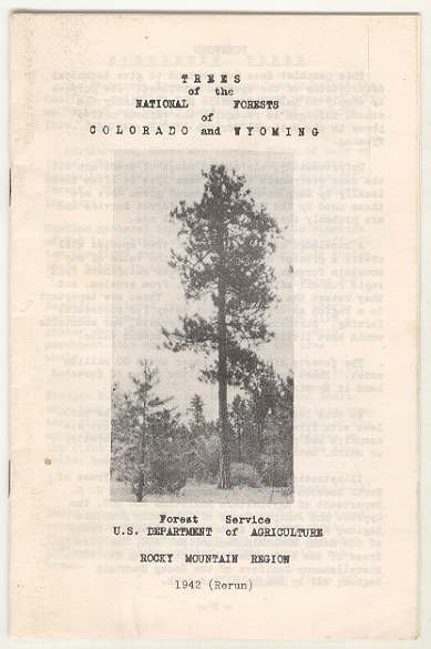 TREES of the NATIONAL FORESTS of COLORADO and WYOMING