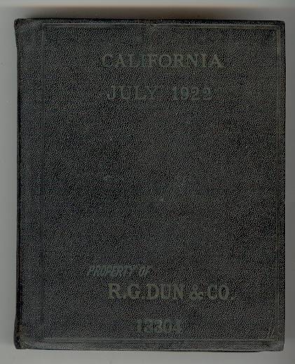 [CALIFORNIA] The Mercantile Agency REFERENCE BOOK, (and Key) A List of Banks and Bankers, State Collection Laws, Maps, Etc. / July, 1922