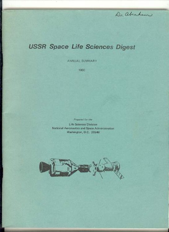 USSR Space Life Sciences Digest, Annual Summary, 1980