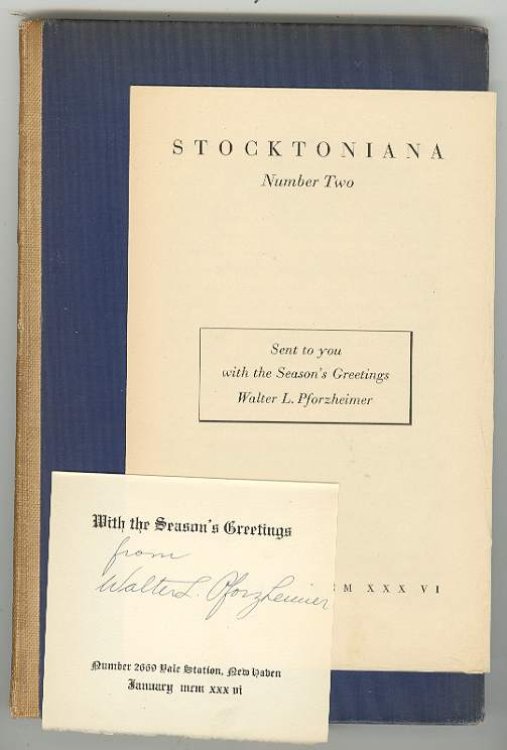 STOCKTONIANA: An Essay / Prefatory Note / The Lady, or the Tiger
