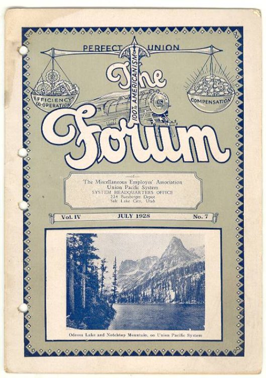 The Forum of The Miscellaneous Employees Union (Run of monthly issues starting with Vol. IV, No. 7, July 1928 through Vol. V, No. 12, December 1929)