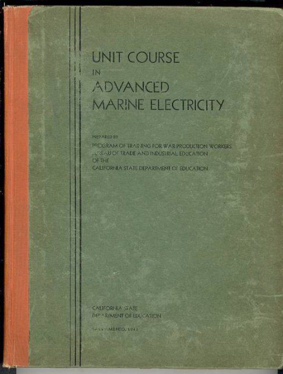 UNIT COURSE in ADVANCED MARINE ELECTRICITY