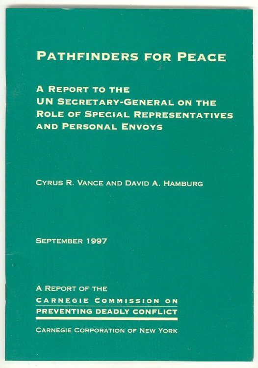 A Report to the UN Secretary-General on the Role of Special Representatives and Personal Envoys