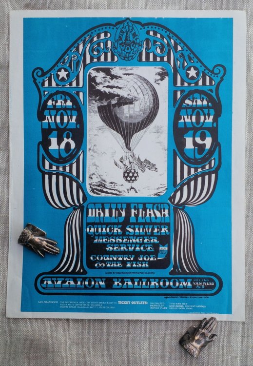 [Handbill] Daily Flash - Quick Silver Messenger Service - Country Joe and the Fish - Avalon Ballroom
