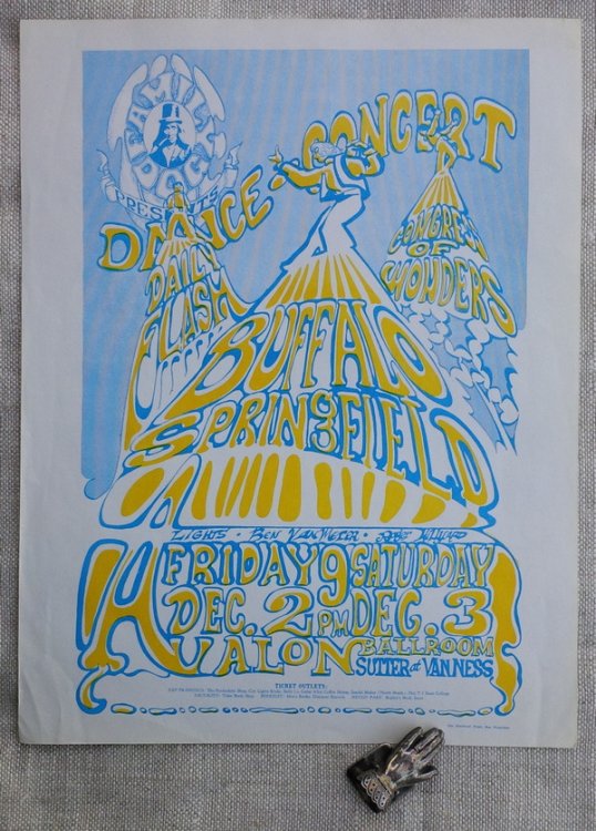 [Handbill] Dance-Concert -- Daily Flash - Congress of Showers - Buffalo Springfield - Avalon Ballroom