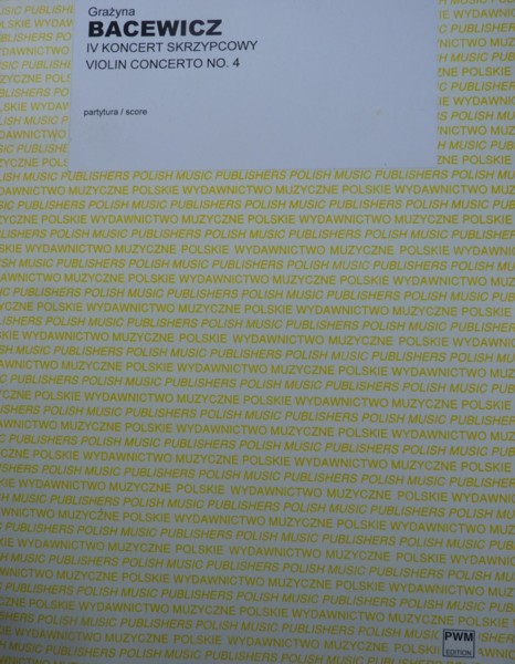 Violin Concerto No.4 - Full Score