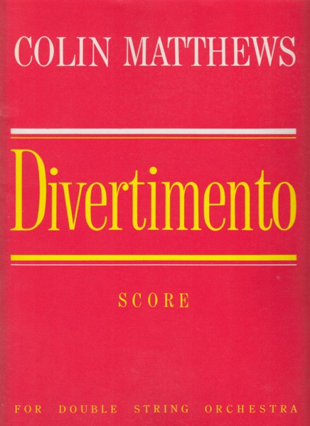Divertimento for Double String Orchestra (1982) - Full Score