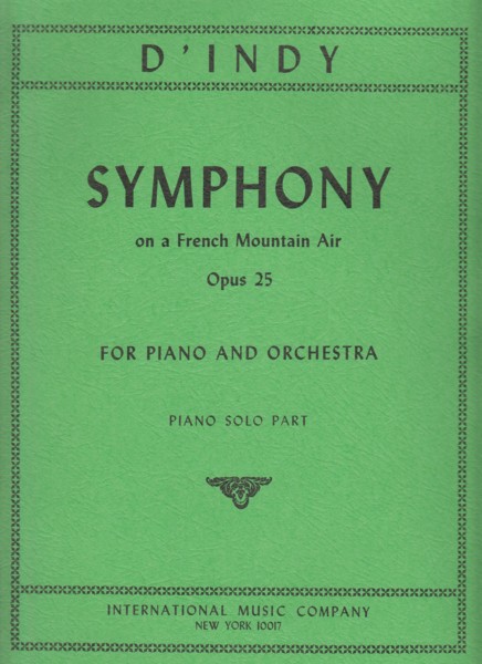 Symphony on a French Mountain Air, Op.25 - Piano Solo Part