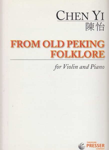 From Old Peking Folklore - Violin & Piano