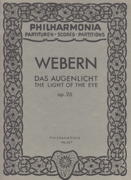 The Light of the Eye, Op.26 - Study Score