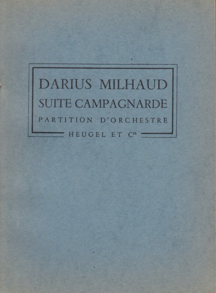 Suite Campagnarde, Op.329 - Study Score
