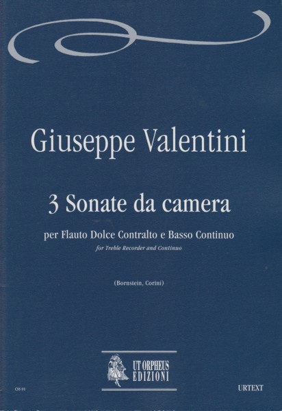 3 Sonate da camera for Treble Recorder and Continuo - Score & Parts