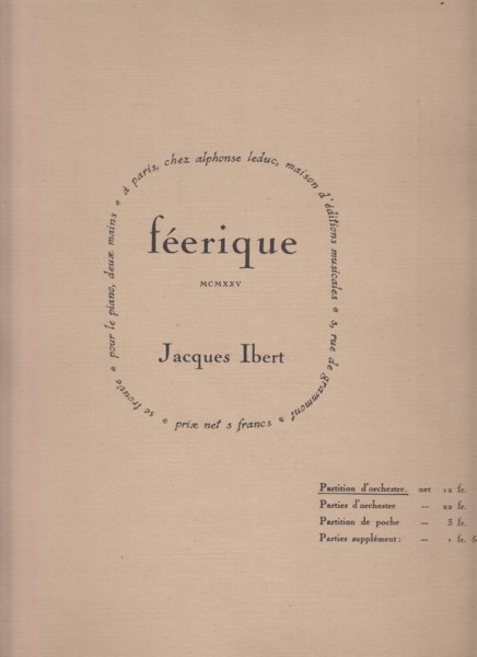 Feerique, scherzo symphonique - Full Score