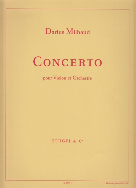 Concerto for Violin and Orchestra - Violin & Piano