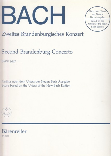 Brandenburg Concerto No.2 in F, BWV 1047 - Full Score