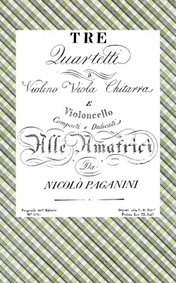 Three Quartets for Violin, Viola, Guitar and Cello, Op.5 - Set of Parts