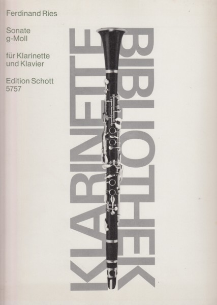 Sonata for Clarinet and Piano in g minor, Op.29 (1809)