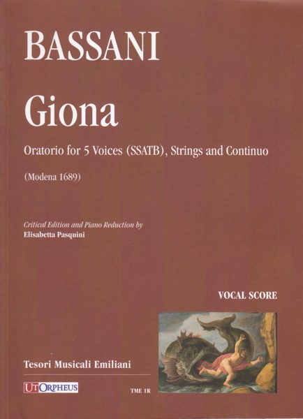 Giona, Oratorio for 5 Voices (SSATB), Strings and Continuo - Vocal Score