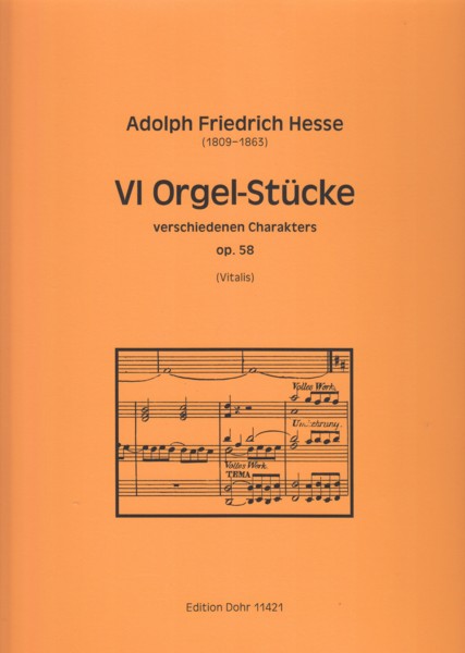 6 Organ Pieces of Varying Character, Op.58