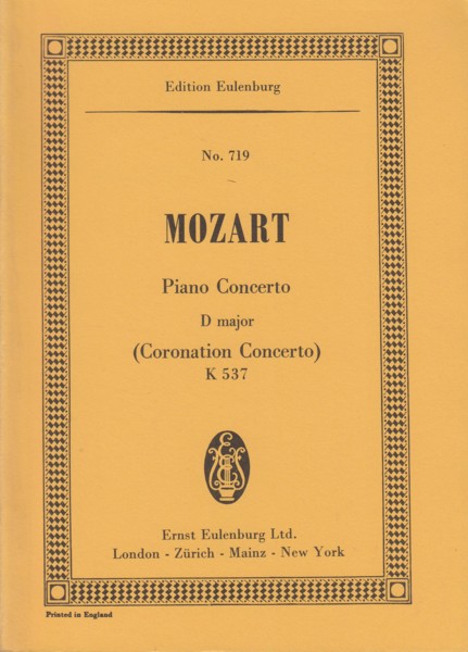 Piano Concerto No.26 in D major, K537 