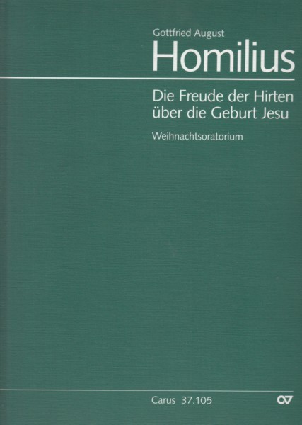 Die Freude der Hirten uber die Geburt Jesu (Christmas Oratorio) HoWV I.1 - Full Score