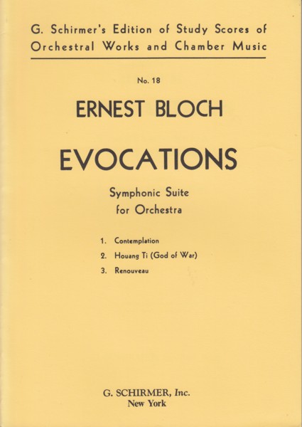 Evocations, Symphonic Suite for Orchestra - Study Score