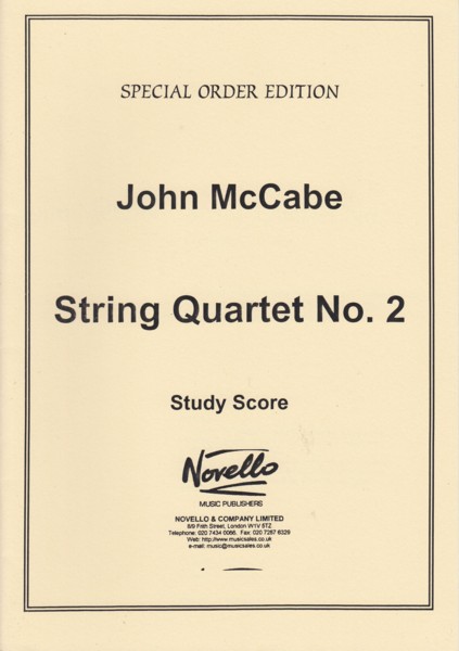 String Quartet No.2 - Study Score