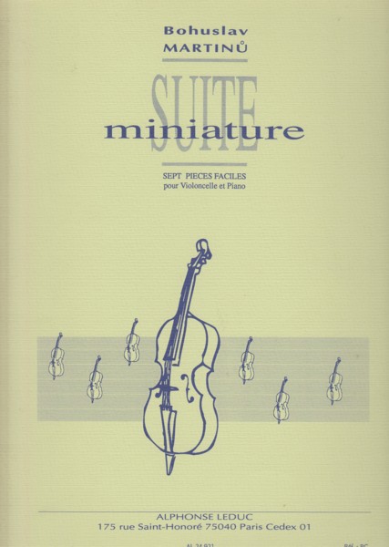 Suite Miniature - Seven Easy Pieces for Cello & Piano