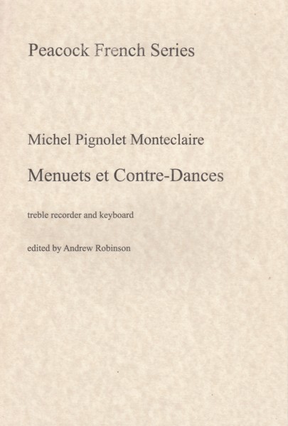 Menuets et Contre-Dances for Treble Recorder & Keyboard
