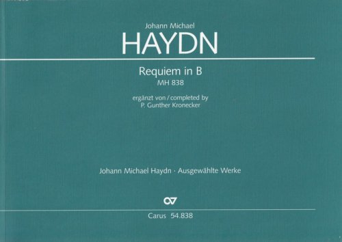 Requiem in B flat, MH 838 - Full Score